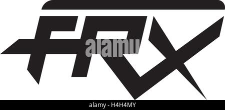 FRX concept logo design. AI 10 Supported. Stock Vector