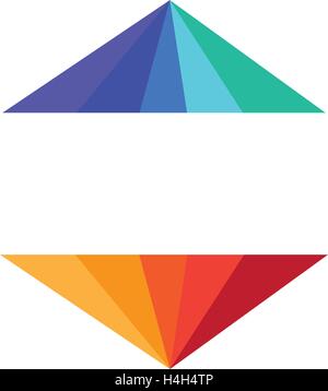 Abstract Colour Pyramid Design, Aı 10 supported. Stock Vector