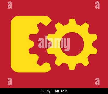 Labor Day Concept Design With Gear Stock Vector