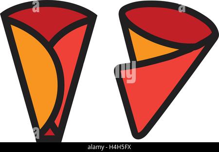Crepe Icon Set Design, AI 8 supported. Stock Vector