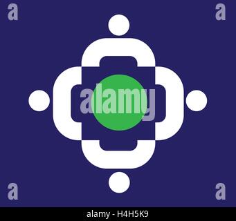 Teamwork Icon With. AI 8 Supported. Stock Vector