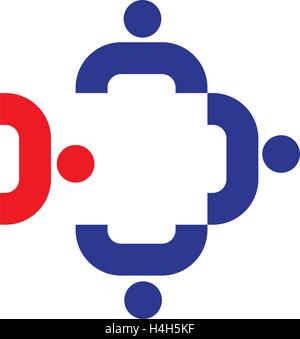 Teamwork Icon With. AI 8 Supported. Stock Vector