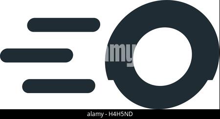 Hyper Wheel Icon Design, AI 8 supported. Stock Vector