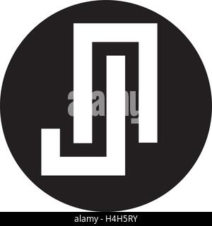 Monogram Concept Design, EPS 8 supported. Stock Vector