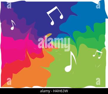 Abstract Music Background Design, AI 10 supported. Stock Vector