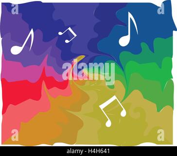 Abstract Music Background Design, AI 10 supported. Stock Vector
