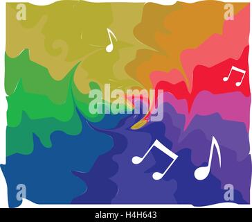 Abstract Music Background Design, AI 10 supported. Stock Vector