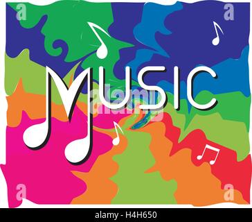 Abstract Bakground with Music Logo Design. AI 10 Supported. Stock Vector