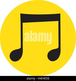 Music Note Icon Design, AI 8 supported. Stock Vector