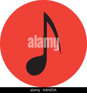 Music Note Icon Design, AI 8 supported. Stock Vector