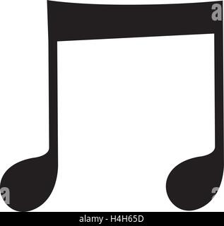 Music Note Icon Design, AI 8 supported. Stock Vector