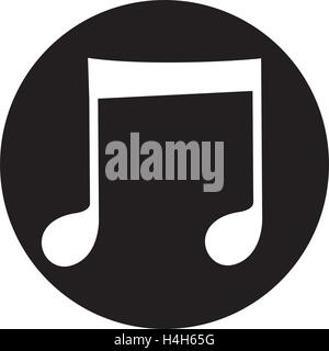 Music Note Icon Design, AI 8 supported. Stock Vector
