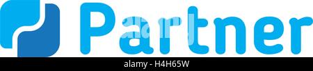Partner Logo Design, AI 8 supported. Stock Vector