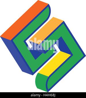 Logo concept design for S letter. Stock Vector