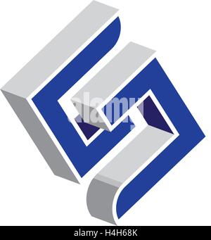 Logo concept design for S letter. Stock Vector