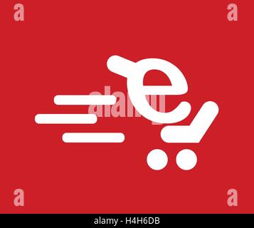 Shopping Cart Icon Concept Design. AI 8 supported. Stock Vector