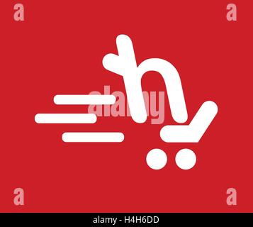 Shopping Cart Icon Concept Design. AI 8 supported. Stock Vector