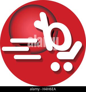 Shopping Cart Icon Concept Design. AI 8 supported. Stock Vector
