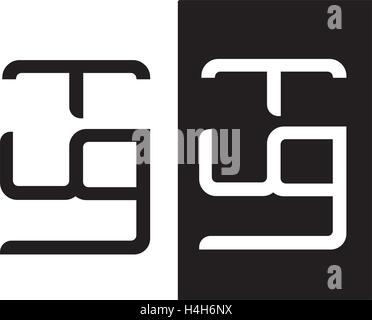 TUG Logo Concept Design, AI 10 supported. Stock Vector