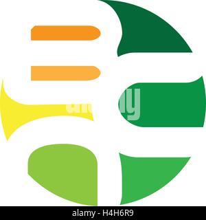 Abstract BCN Logo Design, AI 10 supported. Stock Vector