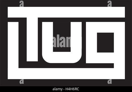 TUG Logo Concept Design, AI 10 supported. Stock Vector