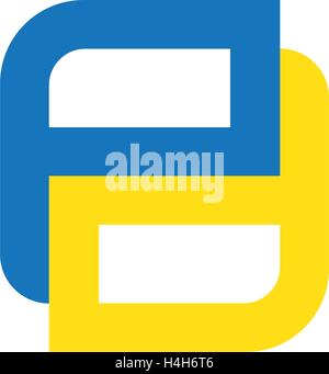 PD Logo Concept Design, AI 8 supported. Stock Vector
