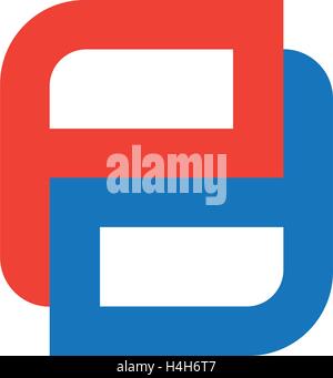 PD Logo Concept Design, AI 8 supported. Stock Vector