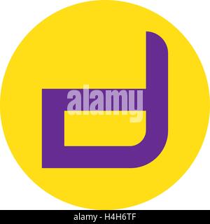 D Logo Concept Design, AI 8 supported. Stock Vector