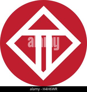 T Logo Concept Design, AI 10 supported. Stock Vector
