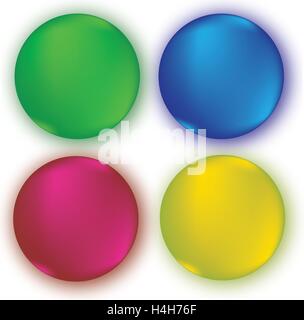CMYK Color Set Concept Design. Stock Vector