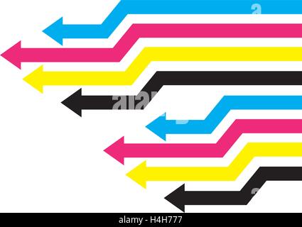 Colorful Arrows Design, EPS 10 supported. Stock Vector