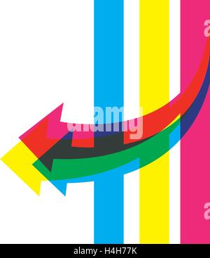 Colored Template Design. EPS 10 supported. Stock Vector