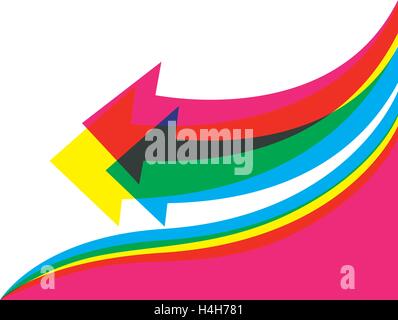 Colored Template Design. EPS 10 supported. Stock Vector