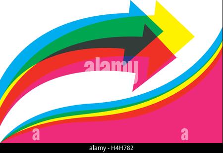 Colored Template Design. EPS 10 supported. Stock Vector