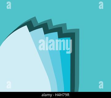 Turquoise Background with Color Scale Stock Vector