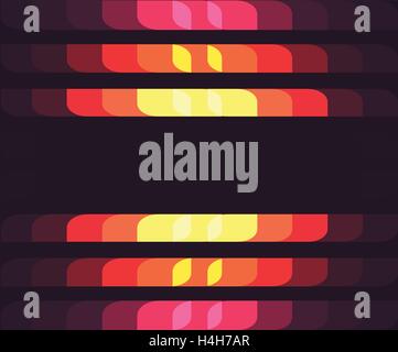Background with Horizontal Color Cells. Stock Vector