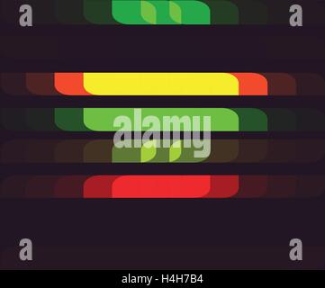Background with Horizontal Color Cells. Stock Vector