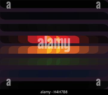 Background with Horizontal Color Cells. Stock Vector