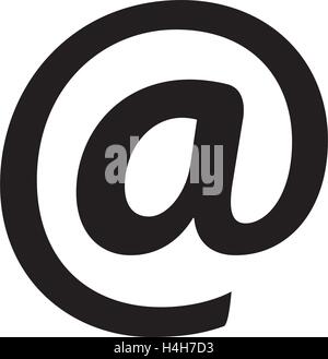 AT Sign on the red box. Stock Vector