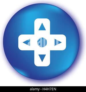 Game Controller Button Design. Stock Vector