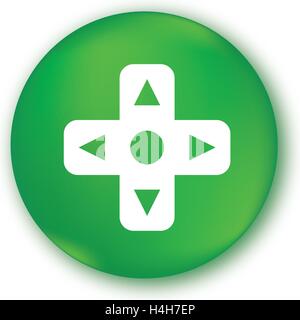 Game Controller Button Design. Stock Vector