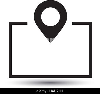 Map Icon and Pin Design, EPS 10 supported. Stock Vector