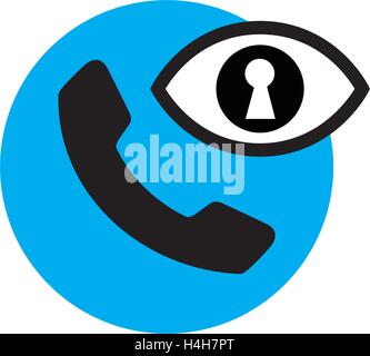 Phone and Security Concept. Stock Vector