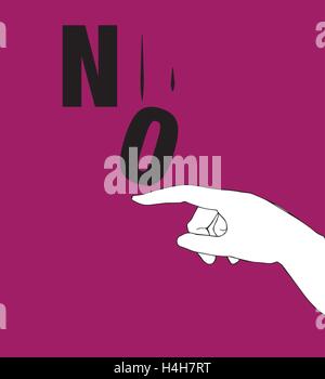 Protest Poster for No. AI 10 supported. Stock Vector
