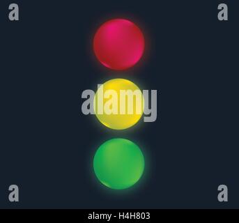 Traffic Lights Concept Design. EPS 10 supported. Stock Vector