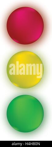 Traffic Lights Concept Design. EPS 10 supported. Stock Vector