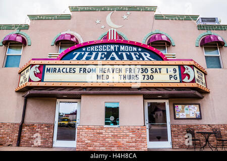 Crescen Moon movie theater in town of Kanab Utah USA Stock Photo