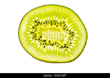 A bright kiwi slice Stock Photo