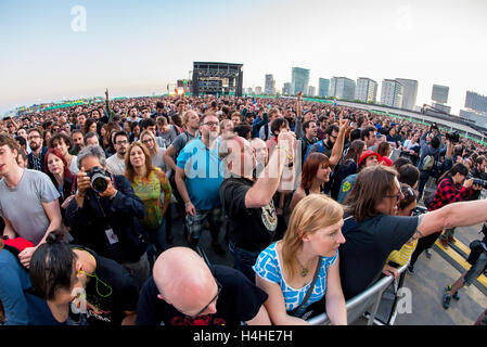 BARCELONA - MAY 28: Crowd at Primavera Sound 2015 Festival on May 28 ...