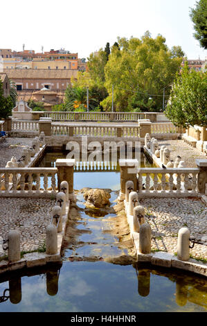 The Nymph Fountain in park of Colle Oppio Rome Stock Photo